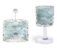 Dalber lampe suspension enfant Clouds Nuages Vert & lampe de table enfant Clouds Nuages Vert