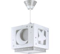 Dalber Lustre Moonlight - Suspension chambre enfant Gris lune et étoiles 63232E E27