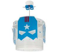 Dalber Lustre Chambre Lampe Suspension Plafonnier Pour Enfants, Blue Hero Super-héros, 61812M, E27