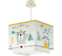 Dalber Lustre Chambre Lampe Suspension Plafonnier Pour Enfants, Hello Little Animaux Multicolore, 73242M, E27