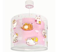 Dalber Lustre Chambre Lampe Suspension Plafonnier Pour Enfants, Kawaii petits animaux rose, 41762MS, E27