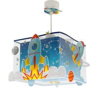 Dalber Lustre Chambre Lampe Suspension Plafonnier Pour Enfants, Rocket Fusée spatiale système solaire, 63352M, E27