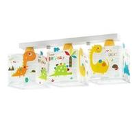 Dalber Plafonnier 3-lampe Dinos lueur dans les 51 cm blancs noirs Wit G
