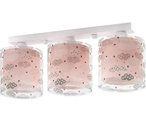 Dalber Plafonnier Carré en Métal et Verre - Fond Bleu - Décor PlanÃštes - Brille dans La Nuit