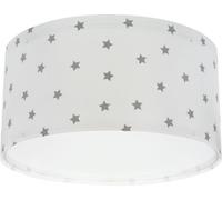 Dalber Plafonnier Enfant, Lampe de Plafond pour Chambre d’Enfant, Luminaire, Star Light Etoiles Blanc, 82216MB, E27-2 x 15W