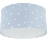 Dalber Plafonnier Enfant, Lampe de Plafond pour Chambre d’Enfant, Luminaire, Star Light Etoiles Bleu, 82216MT, E27-2 x 15W