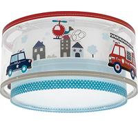 Dalber Plafonnier enfant Police Voitures, Lustre chambre; Enfant, Lampe de Plafond enfant, 60616, E27