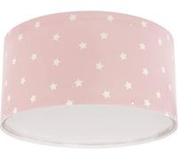 Dalber Plafonnier Star Light Etoiles roses, Lustre chambre; Enfant, Lampe de Plafond, 82216S, E27