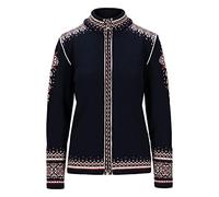 Dale of Norway 140th Anniversary Jacket - Veste en laine mérinos femme Navy / Red Rose / Off White L