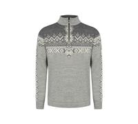 Dale of Norway - 140th Anniversary Sweater - Pull en laine mérinos homme Light Charcoal / Smoke / Off White - XL