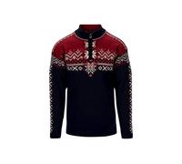 Dale of Norway - 140th Anniversary Sweater - Pull en laine mérinos homme Navy / Red Rose / Off White - XXL