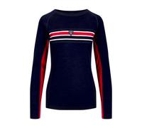 Dale of Norway - Aksla Baselayer Crew Neck - Maillot thermique laine mérinos femme Navy / Red / Off White - XL