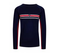 Dale of Norway - Aksla Baselayer Crew Neck - Maillot thermique laine mérinos homme Navy / Red / Off White - S
