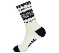 Dale of Norway - Chaussettes en laine de mérinos - Cortina Socks Off White/Navy en Laine - Taille 43-46 - Blanc Blanc 43-46