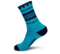 Dale of Norway - Cortina Socks - Chaussettes en laine mérinos - Unisex M - 39-42 | EU 39-42 - turquoise / navy
