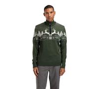 Dale of Norway - Dale Christmas Sweater - Pull en laine mérinos homme Loden / Off White / Navy - 3XL
