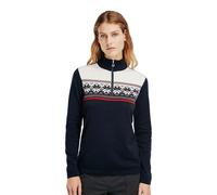 Dale of Norway - Liberg Sweater - Pull en laine mérinos femme Off White / Marine / Raspberry - XL