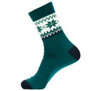 Dale of Norway - Myking Socks - Chaussettes en laine mérinos - Unisex M - 39-42 | EU 39-42 - pine green / navy / off white