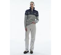 Dale of Norway - Women's Myking - Pull en laine mérinos - S - light charcoal / off white / navy