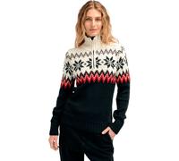 Dale of Norway - Pull en laine mérinos - Myking Sweater Black/Raspberry/Off White pour Femme en Laine - Taille L - Noir Noir L