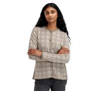 Dale of Norway - Othelie Jacket - Gilet en laine mérinos femme Mountainstone / Off White - S