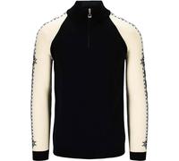 Dale of Norway - Pull à col zippé en laine de mérinos - Geilo Sweater Black/Off White pour Homme en Laine - Taille M - Noir Noir M