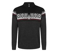 Dale of Norway - Pull pour Homme St. Moritz, Couleur Charbon foncé/Framboise/Noir/Blanc cassé, Taille M, 91391-E