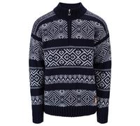 Dale of Norway - Rasletind Sweater - Pull en laine mérinos - L - navy / light blue melange