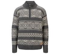 Dale of Norway - Rasletind Sweater - Pull en laine mérinos - S - dark charcoal / off white
