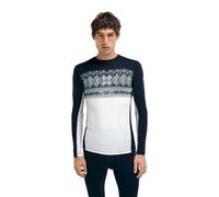Dale of Norway Vail Baselayer Crew Neck - Maillot thermique laine mérinos homme Off White / Navy M