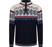 Dale of Norway - Vail Sweater - Pull en laine mérinos homme Midnight Navy / Red Rose / Off White - M