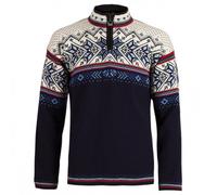 Dale of Norway - Vail Sweater - Pull en laine mérinos homme Midnight Navy / Red Rose / Off White - XS
