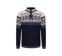 Dale of Norway - Vail Sweater - Pull en laine mérinos homme Midnight Navy / Red Rose / Off White - 3XL