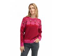 Dale of Norway - Vilja Sweater - Pull en laine mérinos femme Red Rose / Allium / Raspberry - XS