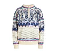 Dale of Norway VM Trondheim Pull pour femme Blanc cassé Noir Taille L