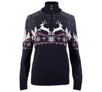 Dale of Norway - Women's Dale Christmas Sweater - Pull en laine mérinos - M - navy / off white / red rose