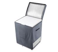 Dalema Housse de congélateur d'extérieur 600D 100 % étanche - Pour congélateur extérieur de 5 cubes - Le dessus peut être ouvert par une fermeture éclair - 63,5 x 55,9 x 85,9 cm (l x P x H), gris)