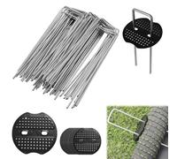 Dalephoric 60 Pièces Piquets de Fixation, 150x40x2.5mm Piquets de Jardin