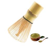 Dalephoric Fouet Matcha Bambou Naturel, Fouet à Matcha Chasen Traditionnel de 100 Bâtons, Porte Fouet, Agitation Manuelle, Réutilisable, pour la Cérémonie du Thé, la Boisson (10,5 x 6,2 cm)