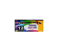 Daler Rowney - 123900012 - Kit De Loisirs Créatifs - Ensemble De 12 Couleurs Acryliques Graduate De 22 Ml