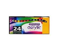 Daler Rowney - 123900024 - Kit De Loisirs Créatifs - Ensemble De 24 Couleurs Acryliques Graduate De 22 Ml