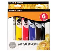 Daler Rowney - 126500025 - Kit De Loisirs Créatifs - Ensemble De Couleurs Acryliques - 6X75 Ml