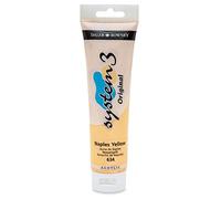 Daler - Rowney 150 ml Système 3 - Tube de peinture acrylique - Jaune de Naples