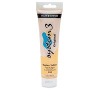 Daler - Rowney 150 ml Système 3 - Tube de peinture acrylique - Jaune de Naples