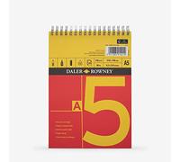 Daler-Rowney 405010500 A5 150 g/m² Série d'une spirale croquis à laser - Rouge/jaune (lot de 25 feuilles)