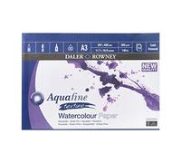 Daler-Rowney Aquafine - Bloc aquarelle 12 feuilles A3 - 300g/m² - grain fin