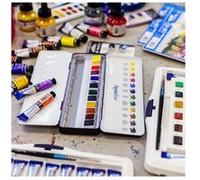 Daler-Rowney Aquafine - Ensemble de peinture - peinture à base d'eau - 12 couleurs - 8 ml (pack de 12) G