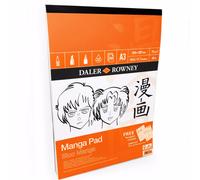 Daler Rowney Bloc Manga A3 Comprend 2 Modèles Gratuits 70gsm - 50 Pages