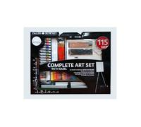 Daler Rowney Ensemble d'art complet 115 pièces avec chevalet, aquarelles Fine Art