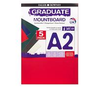 Daler Rowney étudiant, 329205900, Lot de 5 Planches de Montage A2 Assorties, 5 Count (Pack of 1)